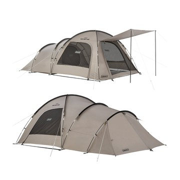 Coleman ROOMY FRONT 2-ROOM / 灰咖啡 / CM-18351.2-4人帳篷 雙人帳  一房一廳帳 3人帳 隧道帳 露營帳