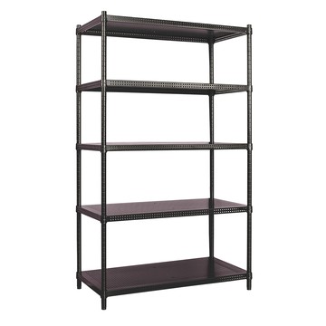 【dayneeds】極致美學90x45X150公分五層烤黑沖孔層架