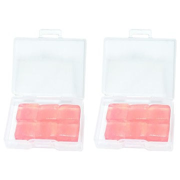 超舒適矽膠耳塞 粉色  6個  2盒