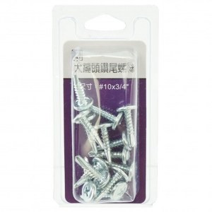 527大扁頭鑽尾螺絲#10x3/4"