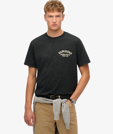 Superdry Men's Neo Trad Tattoo Loose T-shirt Black Size: M