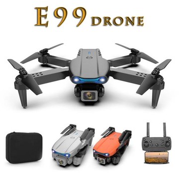 航拍無人機E99PRO雙鏡頭航拍四軸飛行器跨境遙控飛機氣壓定高玩具