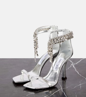 Jimmy Choo Verity 100 embellished leather sandals