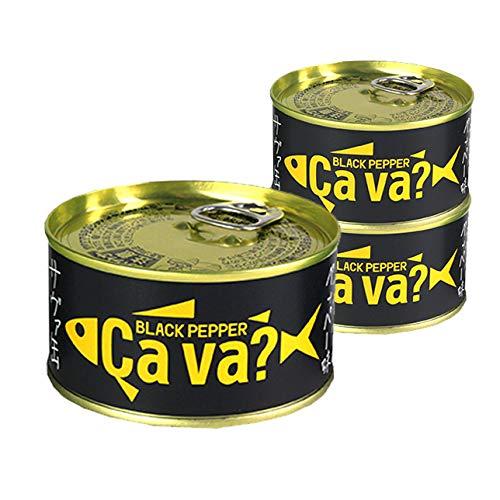 国産サバ缶 ブラックペッパー 170g×3缶　岩手缶詰