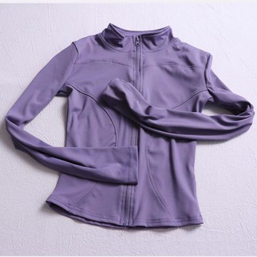 秋季立領修身拉鏈長袖健身服速干顯瘦上衣女透氣休閑跑步瑜伽外套