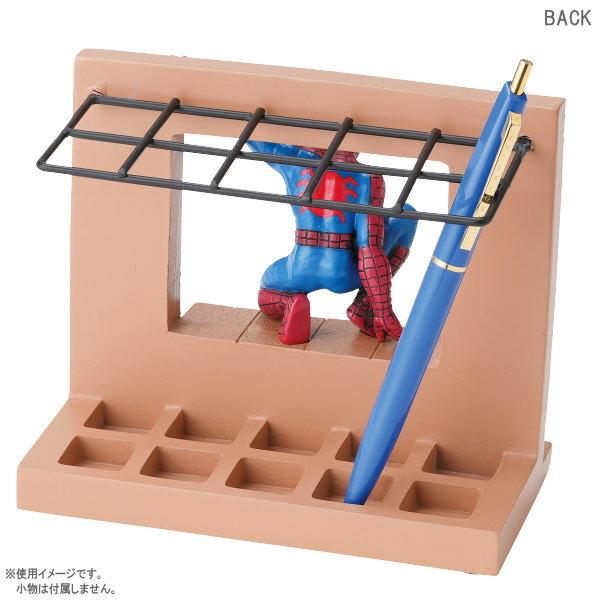 ペンスタンド ペン立て スパイダーマン ステーショナリースタンド マーベル キャラクター グッズ 10本収納 ペン置き ペン入れ 卓上 鉛筆立て リアル かっこいい