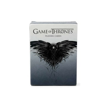 摩達客◉權力遊戲Game of Thrones正版授權展翅黑色渡鴉主題撲克牌 限量收藏款  Black Raven Wings_廠商直送