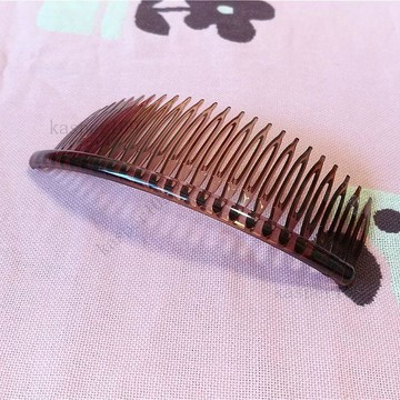 新款♥插頭梳子超長密齒插梳耐用耐摔樹脂固定盤發發梳髮插劉海梳髮飾