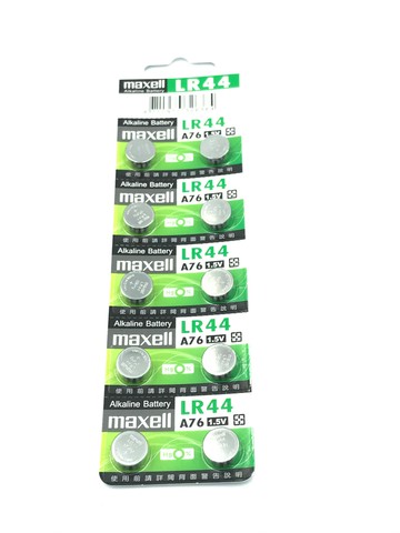 maxell 鈕扣電池 1.5V / LR44 (A76) 水銀電池 單組2入