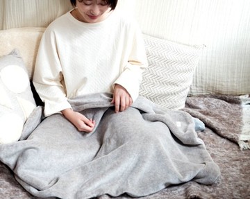 有機棉絨毛毯【表層犛牛混紡絨毛 × 裡層犛牛混紡絨毛】