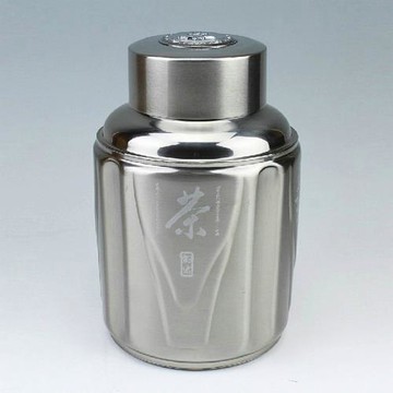 不銹鋼茶葉罐大小號茶葉罐鐵盒儲茶罐茶葉密封罐中式方形罐