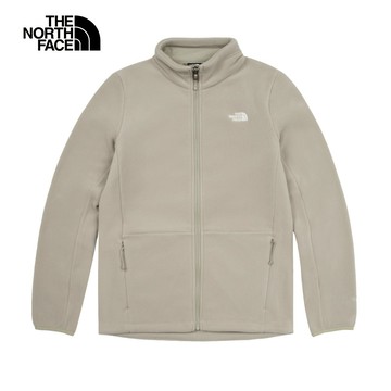 The North Face北面女款棕色舒適保暖立領抓絨外套｜83OL1I4
