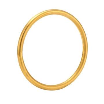 宏雲Hongyun- Xyx-marka法式新款ins簡約光圈手鐲圓形素圈不鏽鋼鍍18k金手飾