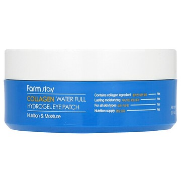 Farmstay, 膠原蛋白水全水凝膠眼罩，60 片，3.17 盎司（90 克）