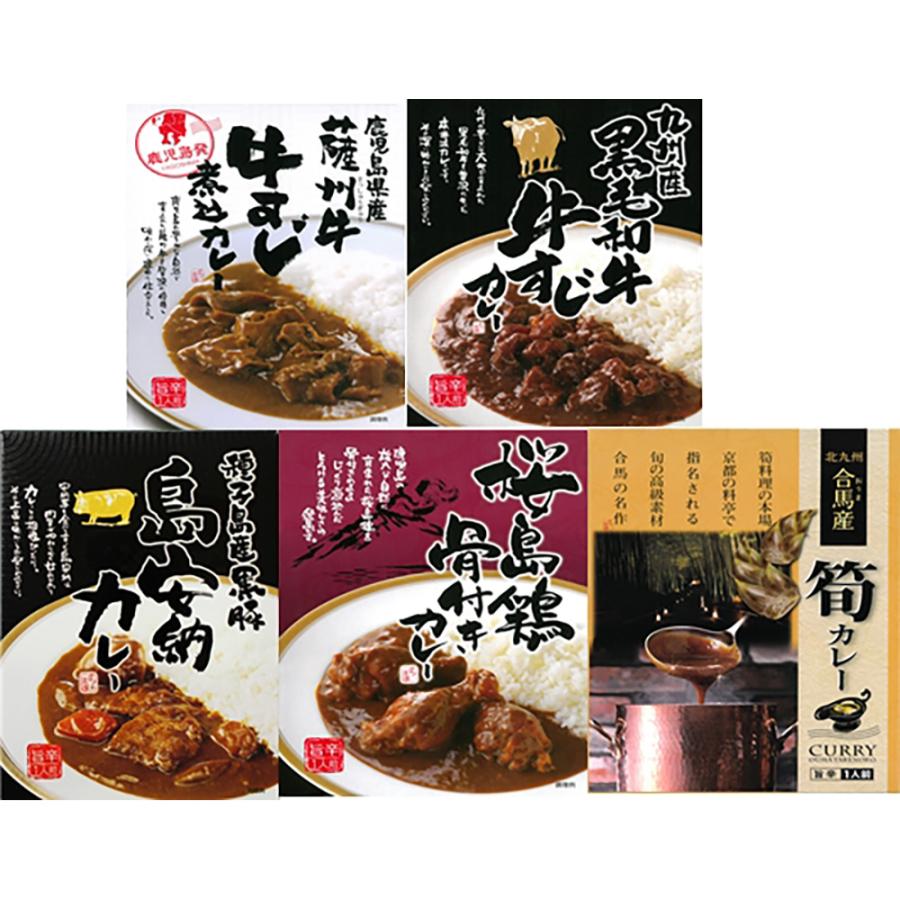 九州カレー5種 セット カレー レトルトカレー レトルト食品 詰め合わせ