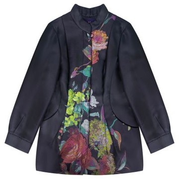 【LONDEE龍笛】玫瑰油畫緹花棉襖