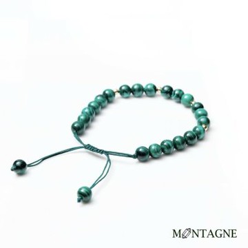 Montagne編織｜孔雀石手鍊（可做腳鍊使用）