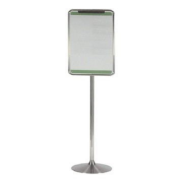 不鏽鋼告示牌（小直版） TA-145S 佈告欄 展示架 型錄架 公佈欄