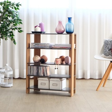 MUNA家居 四丁目開放式收納架(原木色)/鞋架/DIY商品 62.8X25.4X80cm