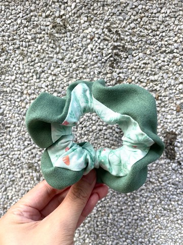 Chez。小物系列 - 麂皮絨製髮圈-且末綠