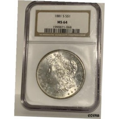 品質保証書付】 アンティークコイン NGC PCGS 1881 S Morgan Silver