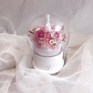 Flora Flower永生花水氧機-嫩粉色系(卡片)