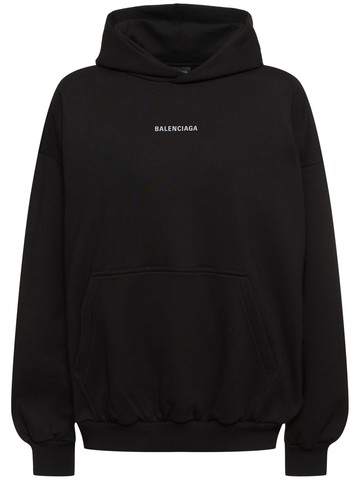 Reflective Logo Cotton Hoodie