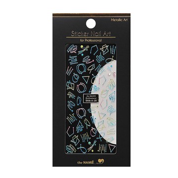 【專業用】金屬色澤美甲貼紙 變形曲線【韓國製】
