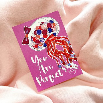 奇幻水母明信片—You Are Perfect