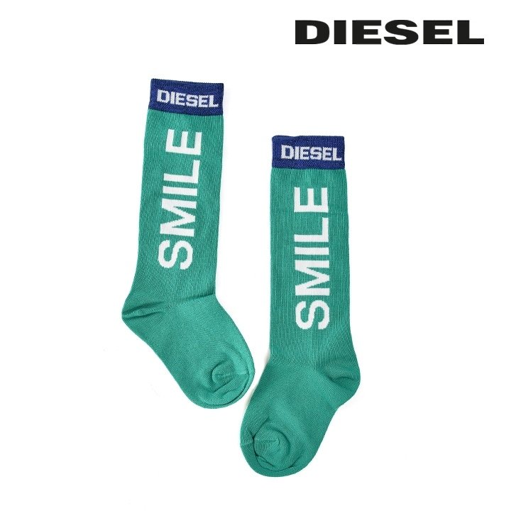 ディーゼルキッズ Diesel Kid ハイソックス 靴下 ガール ラメ糸混切替ロゴ 女の子 Zalia 通販 Lineポイント最大0 5 Get Lineショッピング
