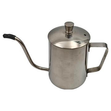 FANCY LIFE 咖啡手沖壺 600ml 不鏽鋼  銀色  1個