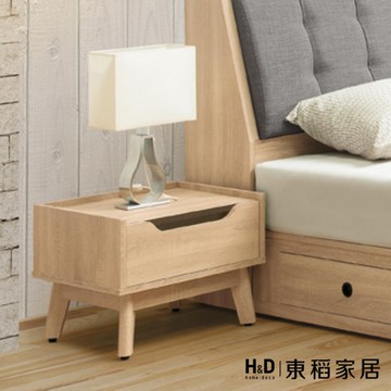 【H&D東稻家居】床頭櫃 46cm 抽屜收納櫃(THY2-02369)