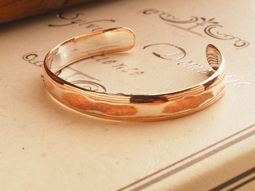 職人手作木目金手環 925純銀飾