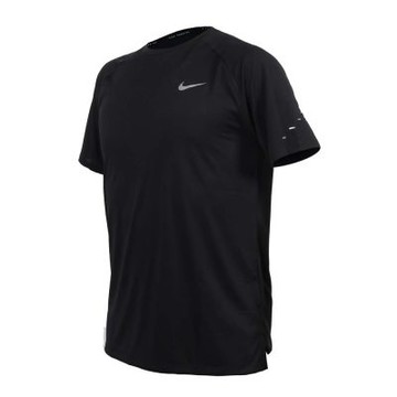 NIKE 男短袖T恤-DRI-FIT 上衣 休閒 慢跑 訓練 HV5204-010 黑銀