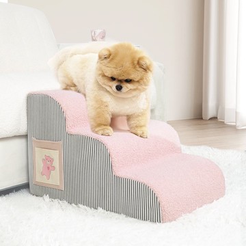 寵物樓梯臺階小型上下床梯子老年拆洗防滑斜坡爬梯床邊沙發狗狗