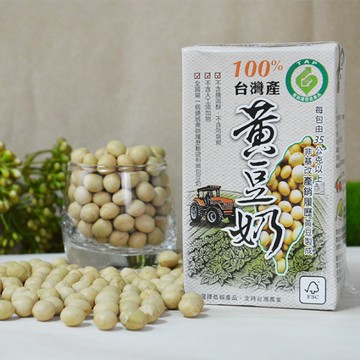 產銷履歷100%台灣產黃豆奶-有糖(箱)250ml*24瓶