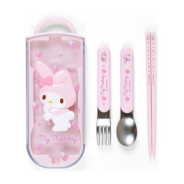 (預購)  廚具 / 餐具 立體美樂蒂滑蓋餐具組 一組 (JN567)