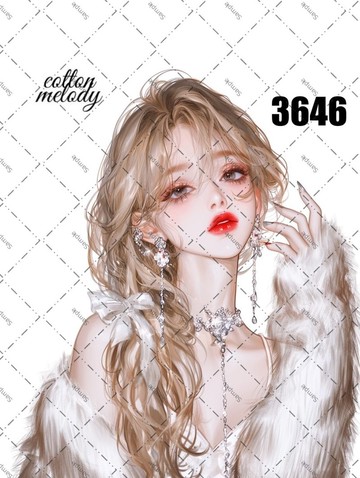 original sticker no.3646 人物貼紙 原創貼紙 原創人物貼紙 裝飾貼紙 cotton melody