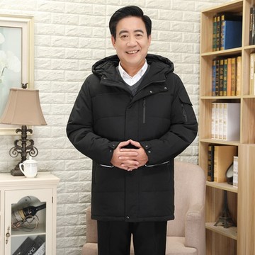 [米蘭精品] 真羽絨90%鴨絨羽絨外套羽絨衣夾克-挺拔休閒保暖百搭男外套2色74ib46