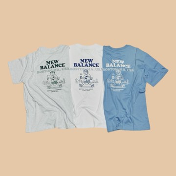 NEW BALANCE NB BOY 夏日城市探索系列 MORNING WORK 短袖 IU同款 早晨走路 滑板 男孩