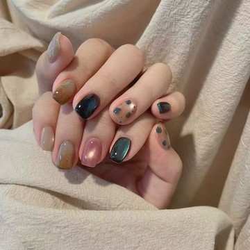 優美甲片 【燕青朦朧】秋冬暈染氣質貓眼氛圍感美女必備顯白高級感可拆卸美