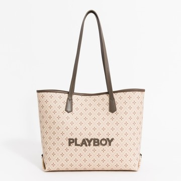 PLAYBOY - 托特包  ChocoVerse系列 - 咖啡色