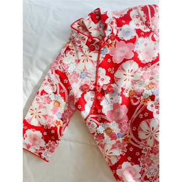 女童復古中袖改良旗袍中國風盤扣連衣裙子2025春秋季漢服兒童裝