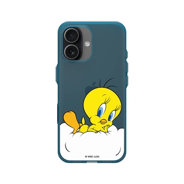 iPhone 17 Clear (相機按鈕) 夜幕藍 - 樂一通 Looney Tunes - 雲朵崔弟
