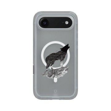 iPhone Air AirX 流變灰 - Animal Silhouette / 動物剪影 - 狼嚎