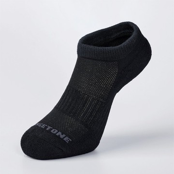素面抗菌運動踝襪 - 黑(M、L)