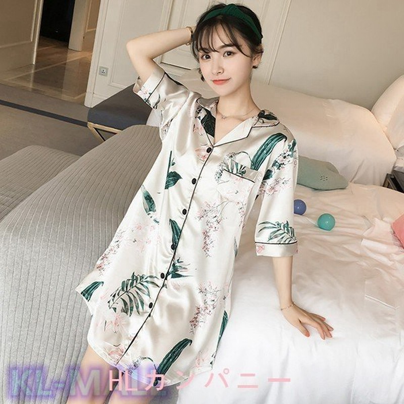 レディースパジャマワンピースklパジャマ前開きパジャマ夏ナイティルームウェア女性可愛い部屋着女性パジャマ寝巻き 通販 Lineポイント最大0 5 Get Lineショッピング