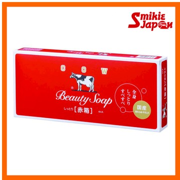 【日本直購】 Cow Brand日本牛乳石鹼-牛乳香皂-玫瑰滋潤100g 紅/藍盒皂 美容肥皂 奶皂 香皂玫瑰滋潤90g