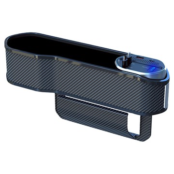 Carshua 車用智慧LCD伸縮式側邊置物袋  黑色  1個