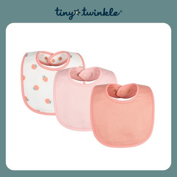 【tiny twinkle】微笑圍兜3入組- 香蘋玫果
